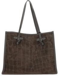 MARCELLA CLUB - Crocodile-effect Tote Bag - Lyst