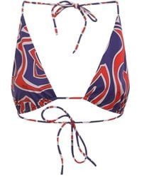 PUCCI - Bikinitop Met Abstracte Print - Lyst
