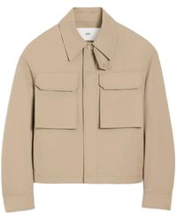 Ami Paris - Flap-Pocket Cotton Overshirt - Lyst
