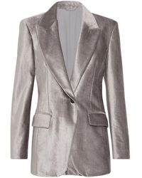Brunello Cucinelli - Velvet Blazer - Lyst