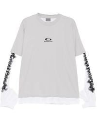 Balenciaga - Double Hybrid Cotton T-Shirt - Lyst