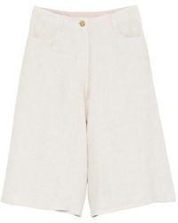 Alysi - Short À Effet Délavé - Lyst