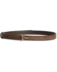 Manière De Voir - Leonie Eiffel Slim Suede Belt - Lyst