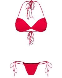 Amir Slama - Triangle Tie-Fastening Bikini Set - Lyst