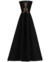 Gemy Maalouf - Structured-Shoulder Maxi Dress - Lyst