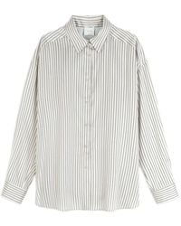 Alysi - Vertical-Stripe Long-Sleeve Shirt - Lyst