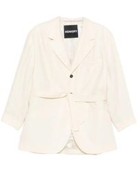 frenken - Belted Notched-Lapel Blazer - Lyst