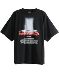 Balenciaga - The Door Graphic-Print T-Shirt - Lyst