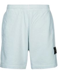 Stone Island - Bermuda Cotton Shorts - Lyst
