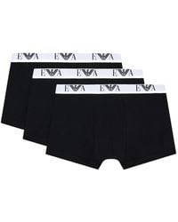 Emporio Armani - Logo-Detailed Stretch-Jersey (Pack Of Three) - Lyst