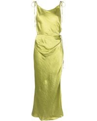 Acne Studios - Crinkled Satin Wrap Dress - Lyst