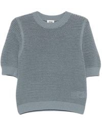 DRYKORN - Sanidy Opengebreid T-Shirt Met Korte Mouwen - Lyst