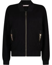 Liu Jo - Chain-Detail Zip Sweatshirt - Lyst