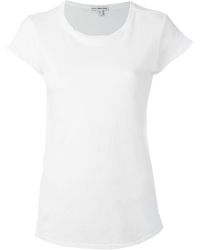 James Perse - Camiseta con dobladillo redondeado - Lyst