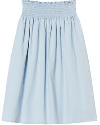 Twinset - Midi-Rok Met Gesmockte Taille - Lyst