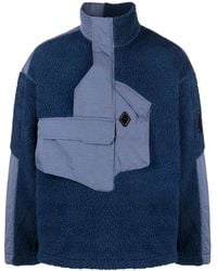A_COLD_WALL* - Bonded Axis Panelled Fleece Jacket - Lyst
