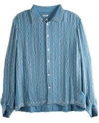 Bode - Camisa Beaded Sea A Rayas - Lyst