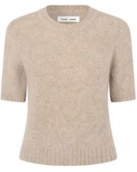 Samsøe & Samsøe - Sajeanne Short-Sleeve Knitted Sweater - Lyst