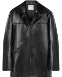 Courreges - Notched-Lapels Tailored Leather Jacket - Lyst