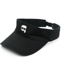 KARL LAGERFELD - Ikon Logo-Print Visor - Lyst