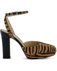Fendi - After 9 Animal-Print Slingback Pumps - Lyst