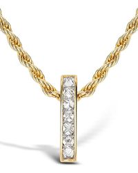 Pragnell - 18Kt Diamond Bar Rockchic Pendant - Lyst