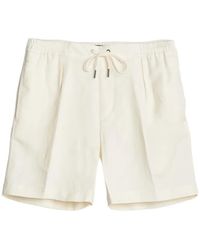 Ralph Lauren - Drawstring-Waist Pleated Shorts - Lyst