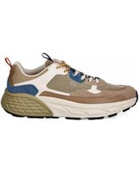 Jeep - Groove Washed Panelled Chunky-Sole Sneakers - Lyst
