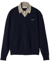 Miu Miu - Wool And Cashmere Sweater - Lyst