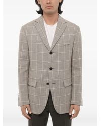 Corneliani - Checked Single-Breasted Circle Blazer - Lyst