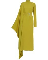 ‎Taller Marmo - Tanning Belted Kaftan Midi Dress - Lyst