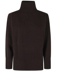 Roberto Collina - Roll-Neck Ribbed-Trim Sweater - Lyst