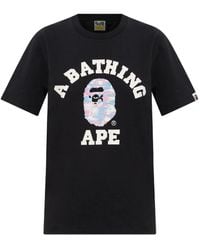 A Bathing Ape - Graphic-Print T-Shirt - Lyst
