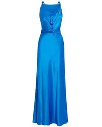 ROKSANDA - Likai Twisted Satin Maxi Dress - Lyst