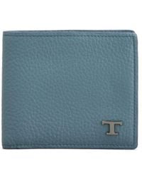 Tod's - Logo-plaque Bi-fold Leather Wallet - Lyst
