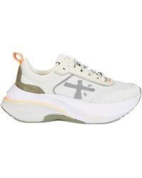 Premiata - Light Sneakers With Suede Accents - Lyst