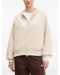 adidas - Soft Lux Zip-Up Hoodie - Lyst