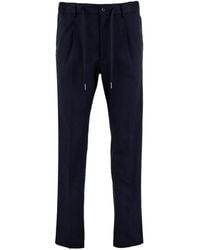 Tagliatore - Newman Drawstring Pressed-Pleat Trousers - Lyst