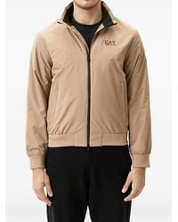 EA7 - Giacca Con Zip E Logo - Lyst