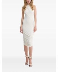 Rick Owens - Abito Midi Con Scollo Drappeggiato - Lyst
