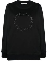 Stella McCartney - ラインストーン ロゴ スウェットシャツ - Lyst