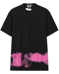 COMME DES GARÇON BLACK - Spray-Print T-Shirt - Lyst