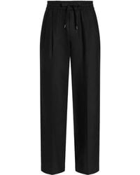 Dolce & Gabbana - Drawstring-Waist Pleated Trousers - Lyst