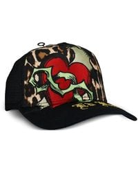 Ed Hardy - Sacred Heart Trucker Hat - Lyst