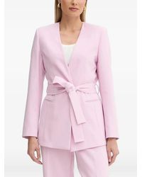Fracomina - Belted Blazer - Lyst