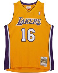 Mitchell & Ness - 2009/10 Hardwood Classics Pau Gasol Los Angeles Lakers Swingman Trikot - Lyst