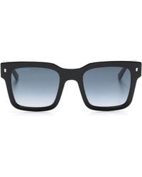 DSquared² - Logo-plaque Square-frame Sunglasses - Lyst