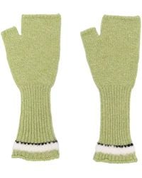 Barrie - Shearling-Effect Cashmere Fingerless Gloves - Lyst