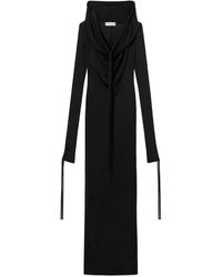 Blumarine - Hooded maxi dress - Lyst