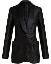 Etro - Zijden Blazer Met Jacquard - Lyst